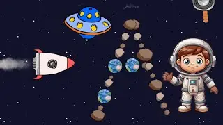 ABC Alphabet Learning for Kids | Space Adventure with Letter A | Learn ABCs with Astronauts and UFOs