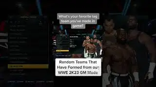 Y&rsquo;all play GM Mode? #wwe #wwe2k23 #gmmode