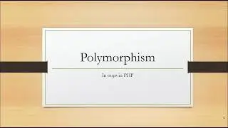 Polymorphism in PHP | OOPS Concept in PHP in Hindi (Polymorphism) | Part-6