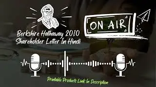 Berkshire Hathaway 2010 Shareholder Letter Explained in Hindi | Warren Buffett's Insights