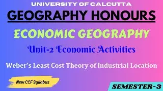 Least Cost Theory of Alfred Weber | Economic Geography | Geography Honours | CU Semester 3