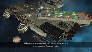 I made a mini SHIELD helicarrier in No Man's Sky