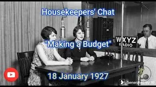 01-18-1927 - Housekeepers' Chat - Making a Budget
