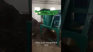 Organic fertilizer grinder #cowmanure #chickenmanure #sludge #kitchenwaste #bacterialresidue