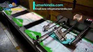 Automatic friction feeder for pouch bags - inkjet printing conveyor