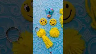 Simple DIY Keychain🙂💛 #craft #creative #art #handmade #craftvideos #satisfying #viralshorts