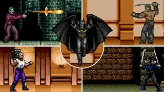 Batman (Genesis) All Bosses (No Damage, Hard, No Batarangs)
