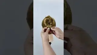 Easy Flower Bun Hairstyle #foryou #hairstyle #bunhairstyle #shortvideo #shortsfeed #short #fyp