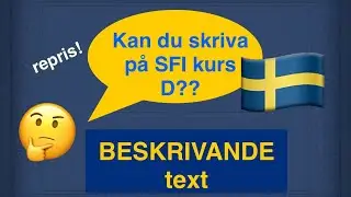 SKRIV- WRITE Learn swedish - Lär dig svenska!!