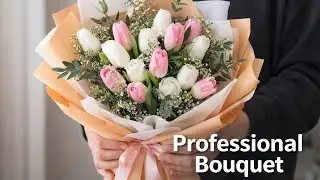 Professional Bouquet Making | Florist Job Training | Hand Bouquet Technique 