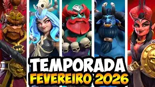 NOVO EQUIPAMENTO DO REI E TODAS NOVIDADES DE FEVEREIRO NO CLASH OF CLANS!