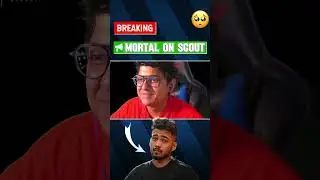 Mortal reacts to Scout's retirement❤️&zwj;🩹🥺@officialscoutop #bgmi #pubgshorts #shorts