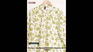 Women's Grip Printed Shirt With Separate Inner Palazzo. Dress Details Check in Discription #style
