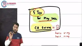 5 Important tips on preparing for CA May' 22 exams | Clear CA Exam in first attempt 🔥