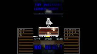 FDY Dusttrust Legacy Phase 1 No Heal! #undertale #noheal #noitems #dusttrust #underswap #sans