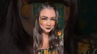 Monarch butterfly eyeliner makeup tutorial! #makeupartist #hoodedeyemakeup #eyeliner
