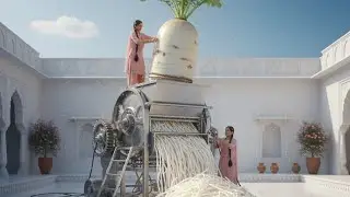 🫜|GIANT RADISH| MAGICAL VILLAGE FOOD SECRET #streetfood #villagelife #viral #villagecooking