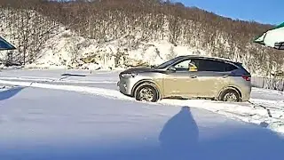 На HAVAL F7 зимой по целине на Ассинский зеркальный водопад (Башкортостан)
