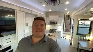 NEW LINE!!! 21 Riverstone Reserve 3670RL Tour / Walk-through By Forest River - White Interior. RV