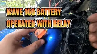 WAVE 100r  HEADLIGHT BATTERY OPERATED WITH RELAY.