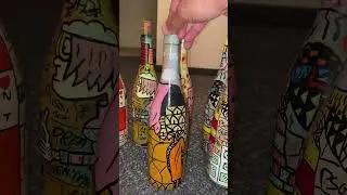 Spiritual Voyage  #art #painting #graffiti #artwork #contemporaryart #custom #winebottleart