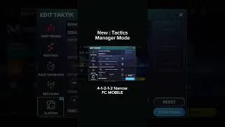 Tactics Manager Mode FC MOBILE #fcmobile25 #fifamobile #fcmobileid #fifa #fcmobileindonesia #shots
