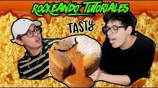 VOLCAN DE DULCE DE LECHE (LAVA CAKE) ft. LUIS ARREDONDO | RockeandoTutoriales