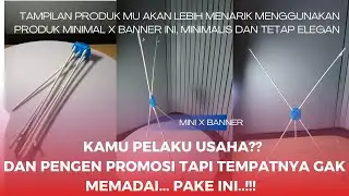MINI X BANNER - BANNER UKURAN A4 DAN A3 - O85813461414