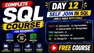Full SQL Free Course Day 12 | Beginner to Advanced SQL Course Free | CognitiaX AI