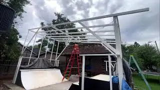 Building, Destroying, Then REBUILDING a Half Pipe in my Backyard