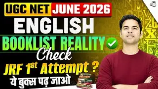 UGC NET ENGLISH 2026 | IMPORTANT BOOKS TO CRACK JRF IN 1ST ATTEMPT