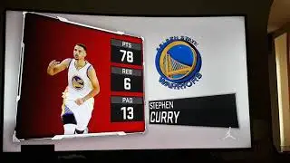 Nba 2k17 stephen Curry hommes du match