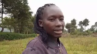 VILLAGE GIRL -fetching firewood 