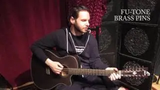 FU-TONE Acoustic Bridge Pins (Brass) - Demo/Comparison