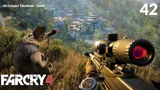 Knife Only | South Outposts | Stealth Takedown |  Far Cry 4 PC Gameplay