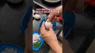Easy muscle building Egg recipe😍  #gym #motivation #bodybuilding #workout #gymlife #diet #fitness