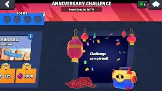 Beating Anniversary challenge in brawlstars!!❤ (9-0) in mini #shorts