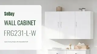 SoBuy Bathroom Wall Cabinet丨Wall Mounted Storage Unit丨Bathroom Cupboard丨FRG231-L-W