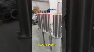 Bewell Anti-ram Automatic Electric Retractable Remote Control Binodal&nbsp;Rising&nbsp;Bollard#RisingBollard
