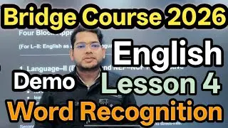 Bridge Course English  language Demo | #bridgecourse 