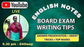 Live Session on English Notes Making for Exams
