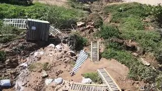 Sheffield Beach costal devastation beach walk