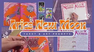 Scrap & Yap ✨ New moon Tarot & Art prompts to empower you through Aries Season❤️&zwj;🔥