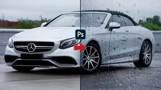 how to make rain effect in adobe photoshop 2024 || how to add rain effect in photoshop