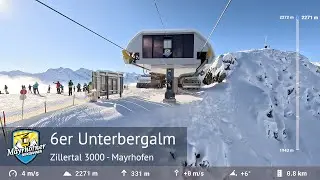 Unterbergalm Full Ride - Mayrhofen (Zillertal 3000) | Built by Doppelmayr in 2001