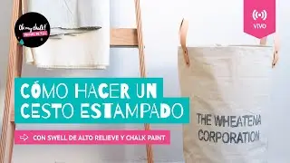 Cómo hacer un cesto sin costura estampado con Swell de alto relieve y Chalk Paint ~ OH My Chalk!