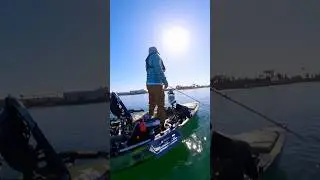 Winter fishing in San Diego #kayakfishing #sandiegobay #fishing #halibutfishing