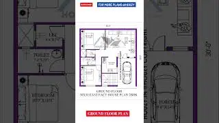 30X30 east facing house plans | 30 by 30 ka naksha  #houzy #housedesign #30x30 #homedesign #viral