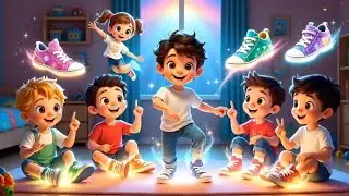 Magic Shoes Go Zoom 👟✨ | 👶🏻Fun Action Dance Cartoon for Kids.