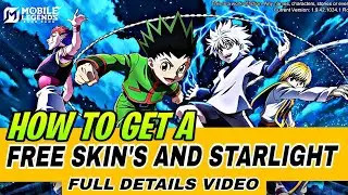 HOW TO GET FREE STARLIGHT!! & SKINS FULL DETAILS VIDEO! - MLBB